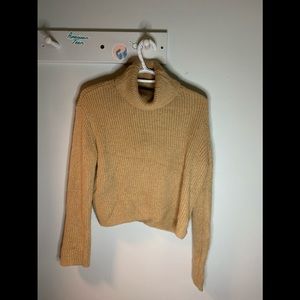 Beige turtleneck sweater